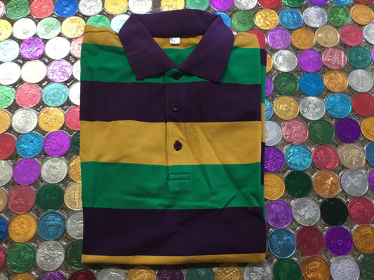 Striped Polo Shirt | Mens 2XL