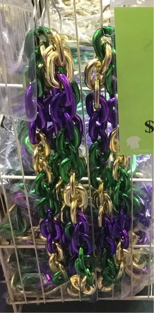 JUMBO MARDI GRAS CHAIN LINK