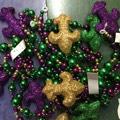 FLEUR DE LIS BEADED GARLAND 6'