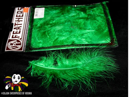 MARABOU GREEN FEATHERS