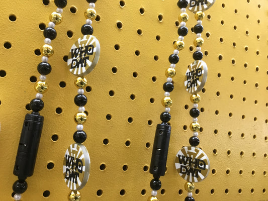 LIGHT UP BLACK & GOLD BEAD