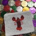 CRAWFISH SEED BEAD ACCESSORY BAG