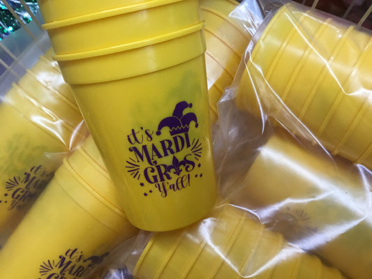 12 OZ MARDI GRAS CUPS