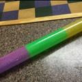 LIGHT UP JUMBO WAND PURPLE, GREEN & GOLD