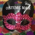 JEWELED COSTUME MASK FUCHSIA