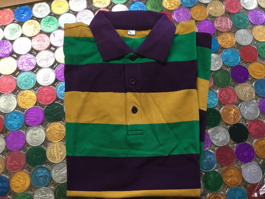 Striped Polo Shirt | Mens 4XL