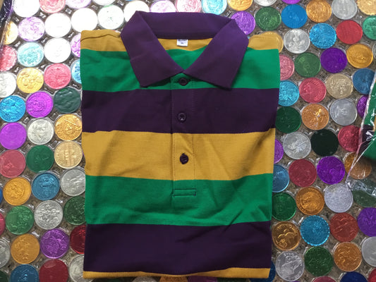 Striped Polo Shirt | Mens 3XL