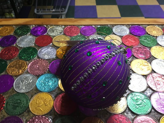 PURPLE BEADED ORNAMENT