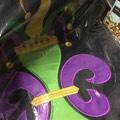 MARDI GRAS JESTER HAT FLEUR DE LIS GARDEN FLAG