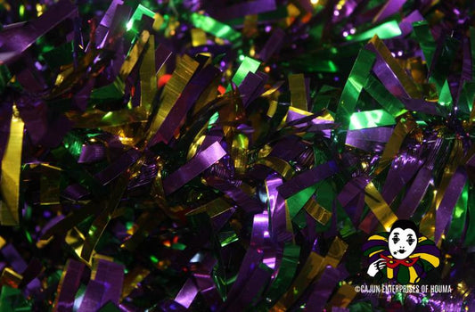 GARLAND PURPLE GREEN AND GOLD  6FT